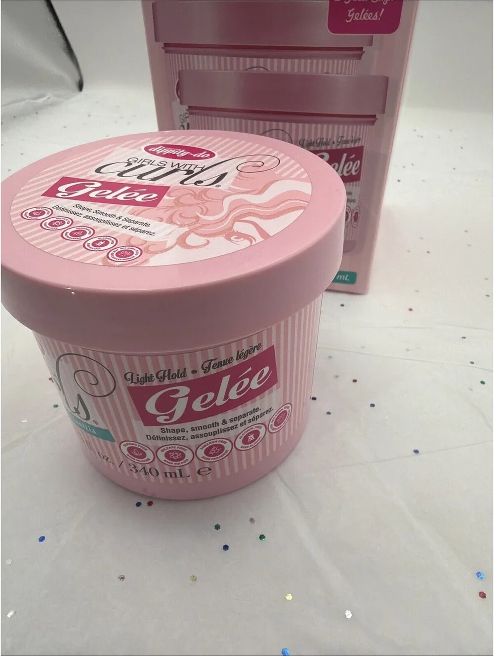 2 Jars Dippity-do Girls with Curls Gelee 11.5 oz (New in box)
